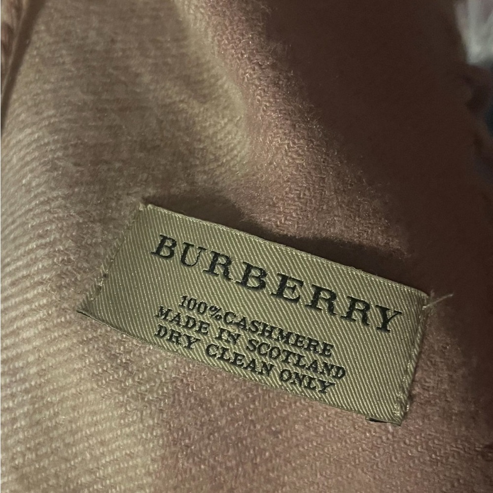 Pink used Burberry scarf. Vintage